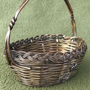 1910 DELTA ZETA Sorority College Woven Wire Basket